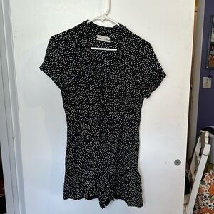 Urban Outfitters Size 4 Polka Dot Botton Up Romper